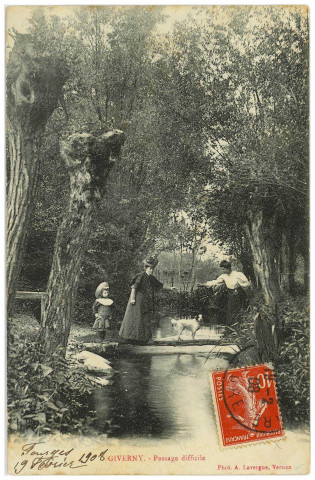 Giverny. Passage difficile [de l'Epte].