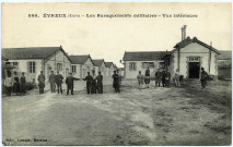 Evreux-Ville. Baraquements militaires - Vue Intérieur.
