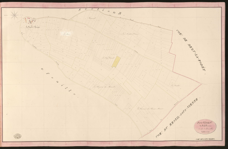 Longchamps. Section C _ du Fief Brunet _ 1re de 2 Feuilles