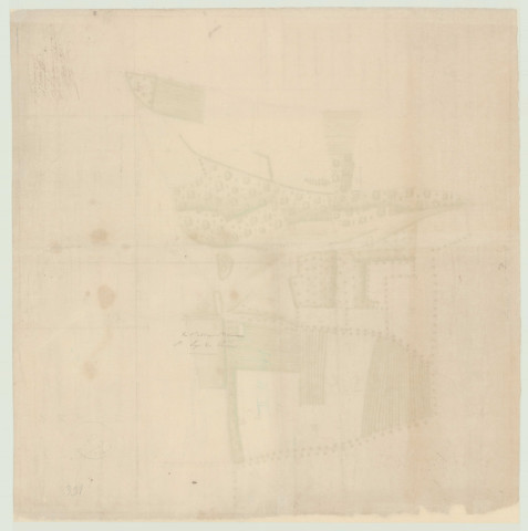Préaux (Les) – Tourville - "Plan de plusieurs pièces et hérittages assises aux paroisse de Saint-Michel de Préaux et Tourville". *
