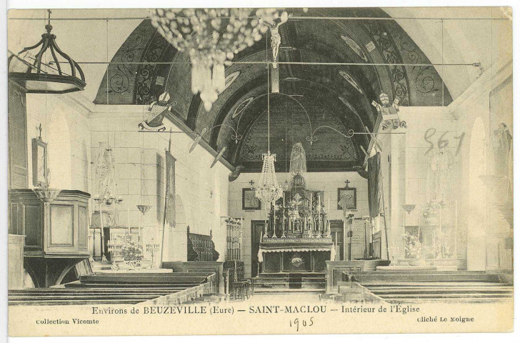 Saint-Maclou. Intérieur de l'Eglise.