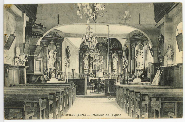Surville. Intérieur de l'Eglise.