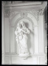 Statue de Vierge à l'enfant de l'église de Saint-Mélain-la-Campagne (Eure).