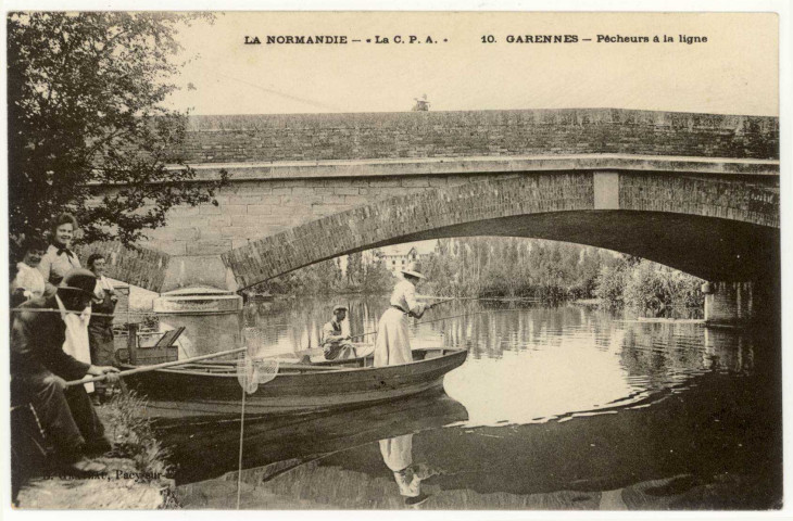 Garennes-sur-Eure. Pêcheurs à la Ligne.