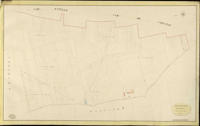 Cesseville. Section A _ de Mare Neuve _ 1re de 2 Feuilles