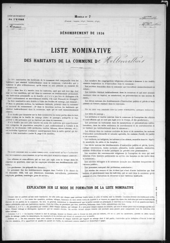 HELLENVILLIERS 1936