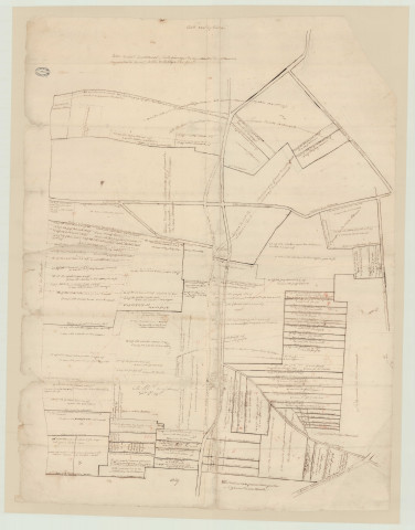 Chambord - 1- "Carte et plan du Bois-Penthou faict ensemble lors de l'arpentement de l'ainesse Buisson Roger. L'Auberrerie". * 2- "Paroisse de Bois-Penthou ainesse de L'Auberrerie. Carte n° 9. Montrimé. 1738" 3- "Paroisse de Bois-Penthou ainesse de L'Auberrerie. Carte n° 9. Montrimé. 1738". *
