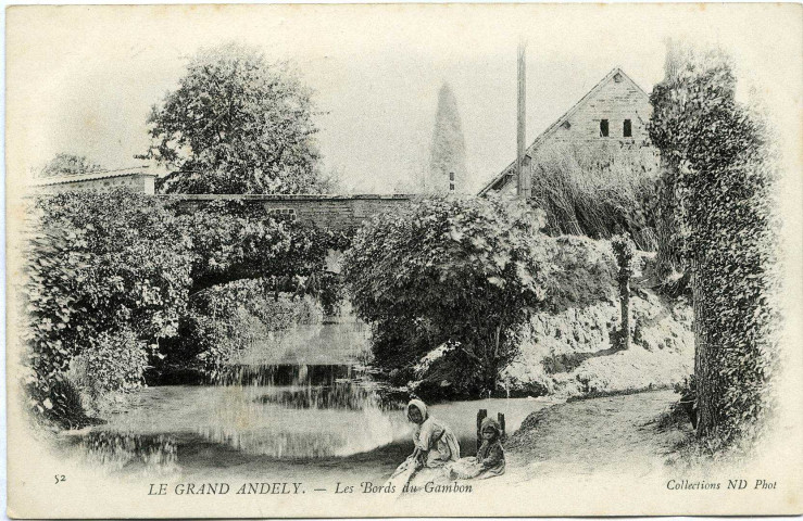 Andelys (Les). Le Grrand Andely - Les bords du Gambon.