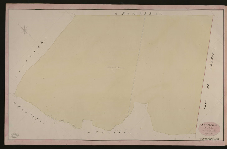 Pressagny-l'Orgueilleux. Section A _ de la Forêt _ 3e de 7 Feuilles
