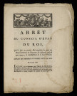 Arrêt du Conseil d'État et déclaration du roi imprimée fixant la tenue des Etats-Généraux.