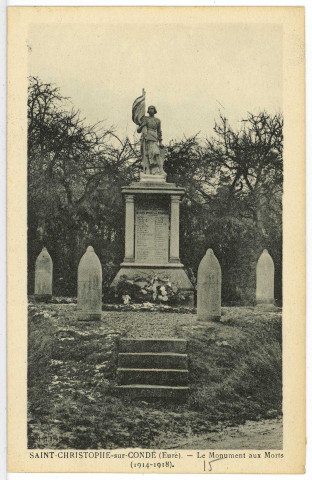 Saint-Christophe-sur-Condé. Le Monument aux Morts (1914-1918).