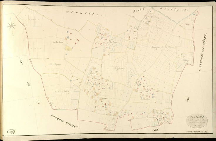 Saint-Etienne-l'Allier. Section D _ de la Varenne et du Bois Carme _ 2e et dernière Feuille