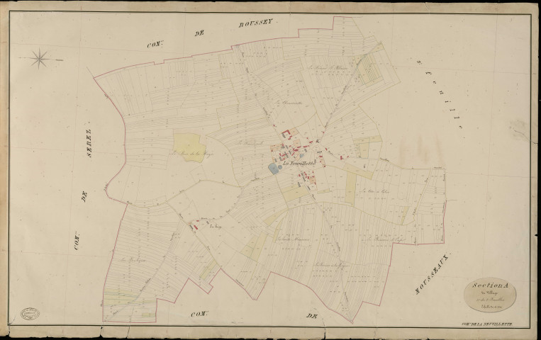 Neuvillette. Section A _ du Village _ 1re de 2 Feuilles