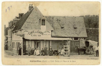Cormeilles. Café Dufay et Place de la Gare.