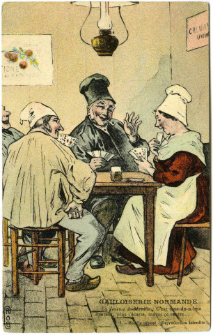 Divers. Gailloiserie Normande. - La joueuse de Marville.
