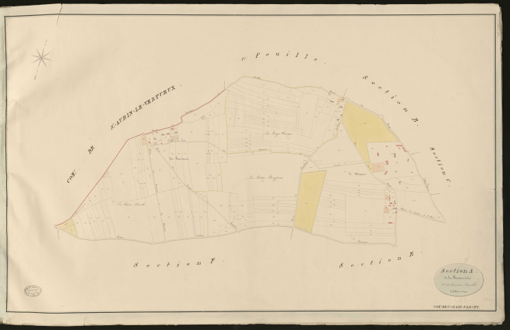 Saint-Clair-d'Arcey. Section A _ de la Buissonière _ 2e et dernière Feuille