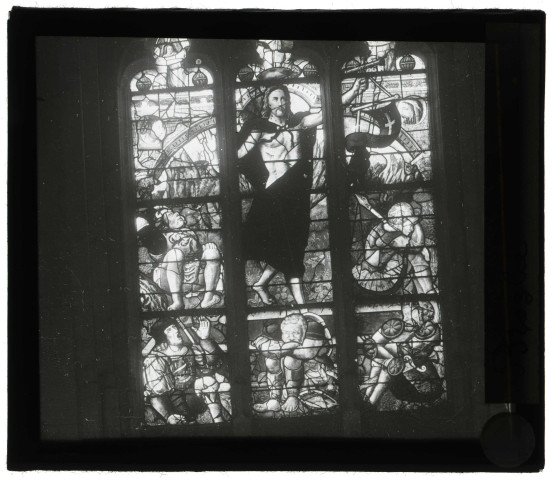 Église de Broglie (Eure), vitrail "La Résurrection".