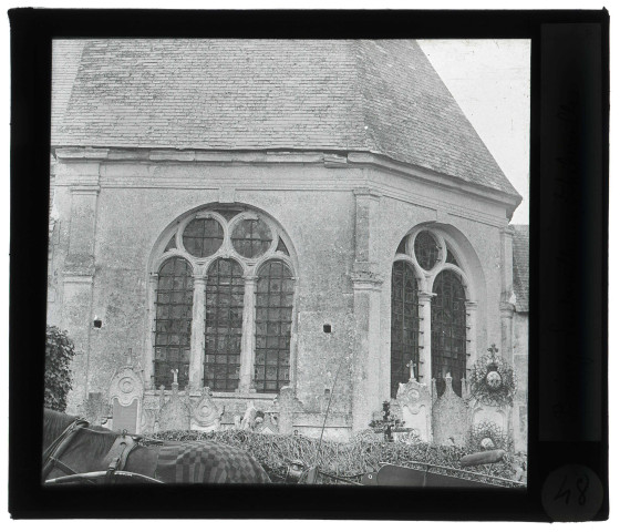 Église de Boissy-Lamberville (Eure), chevet.