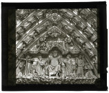 Cathédrale Notre-Dame d'Amiens (Somme), porte centrale, tympan.