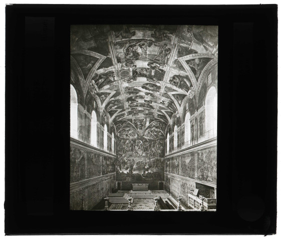 Chapelle Sixtine du Vatican (Italie), vue générale.
