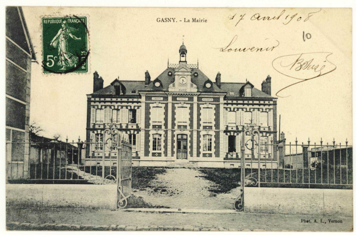 Gasny. La Mairie.