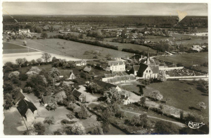 Chéronvilliers. Vue générale aérienne.