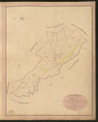 Amécourt. Tableau d'assemblage du Plan Parcellaire de la Commune d'Amécourt. _ Canton de Gisors - Andelys - Eure. _ Terminé sur le terrain le 8 septembre 1840, sous l'administration de M. de Monicault, Préfet - M. Vinot, Maire et sous la direction de M. Garnier, Directeur des Contributions directes. _ M. Le Fébure, Géomètre en Chef. _ Par M. Pizier, Géomètre de 1re classe
