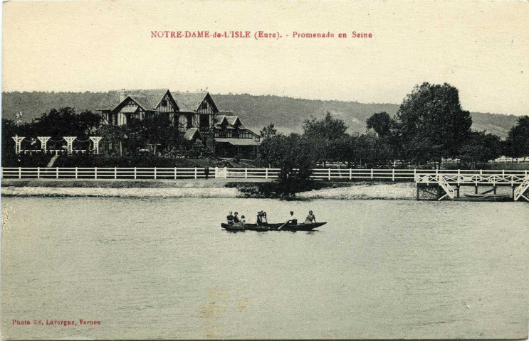 Notre-Dame-de-l'Isle. Promenade en Seine.