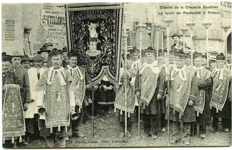 Préaux (Les). Charité de la Chapelle Gauthier. - Le lundi de Pentecôte à Préaux.
