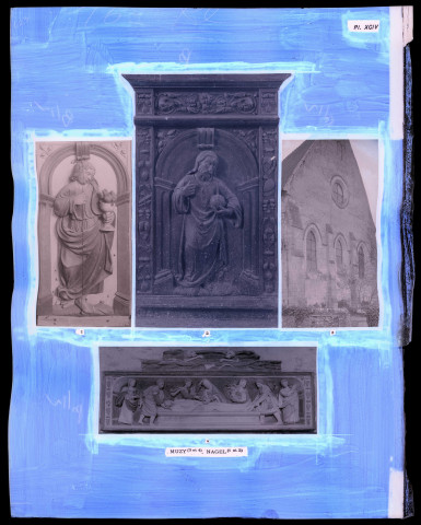 "Églises rurales du département de l'Eure" du chanoine Bonnenfant tome II, planche XCIV Muzy (Eure) et Nagel-Séez-Mesnil (Eure).