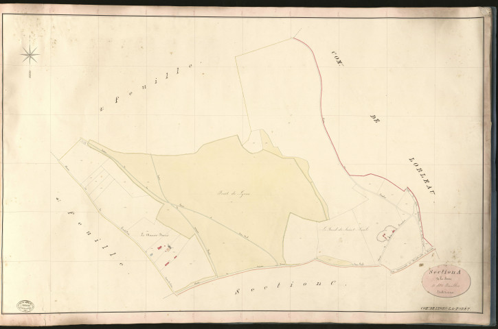Lyons-la-Forêt. Section A _ de la Bosse _ 3e de 5 Feuilles