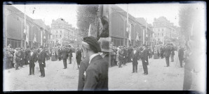 Procession, fête de Jeanne d'Arc à Rouen (Seine-Maritime).