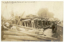 Bernay. 10 septembre 1910- La Locomotive renversée.