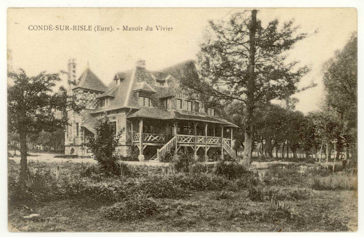Condé-sur-Risle. Manoir du Vivier.