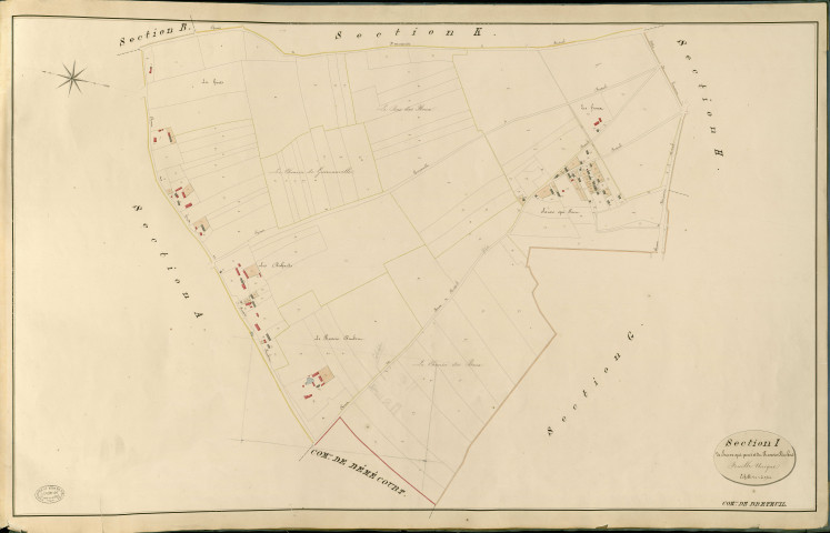 Breteuil-sur-Iton. Section I _ de Sauve qui peut et du Pressoir Rimbert _ Feuille Unique