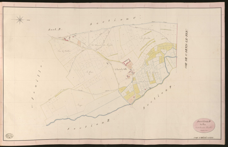 Hébécourt. Section D _ des Prés _ 2e et dernière Feuille