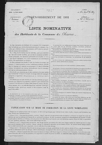 CHESNE(LE) 1931