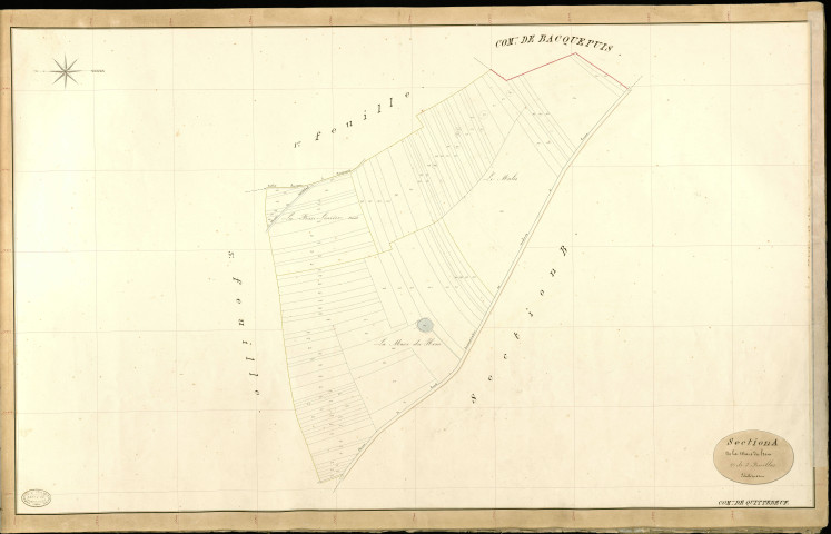 Quittebeuf. Section A _ de la Mare du Hom _ 2e de 3 Feuilles