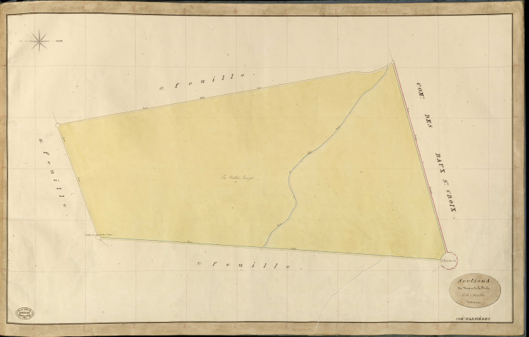 Arnières-sur-Iton. Section A _ des Vaux et de la Forêt _ 6e de 7 Feuilles