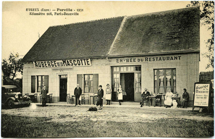 Parville. Auberge de la Mascotte 1931.