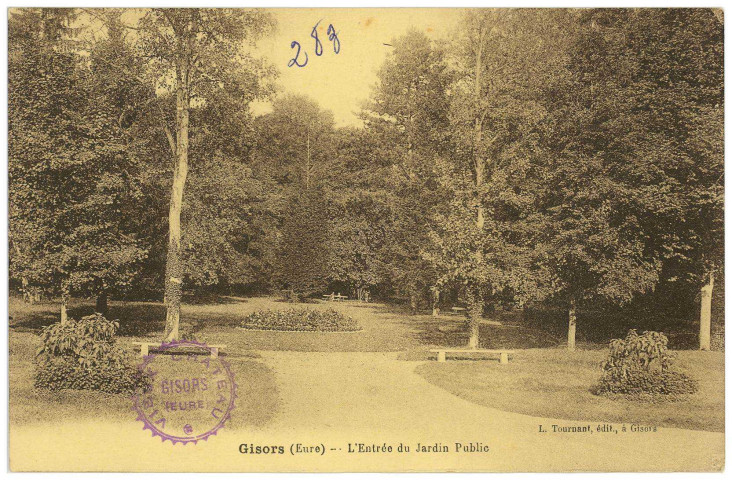 Gisors. L'Entrée du Jardin Public.