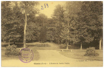 Gisors. L'Entrée du Jardin Public.