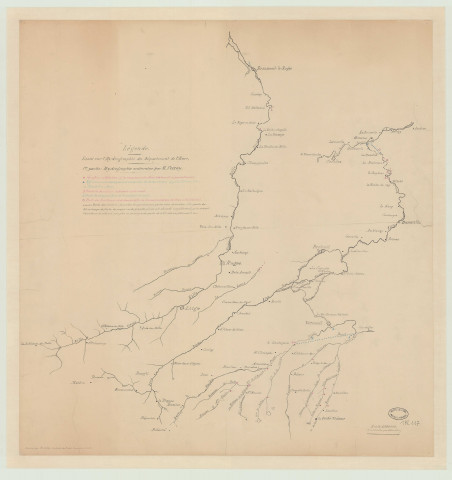 Essai sur l'hydrographie du département de l'Eure. 1) hydrographie souterraine par E. Ferray