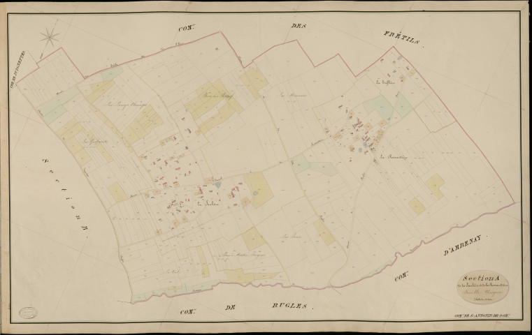 Saint-Antonin-de-Sommaire. Section A _ de la Saulière et de la Ressaudière _ Feuille Unique