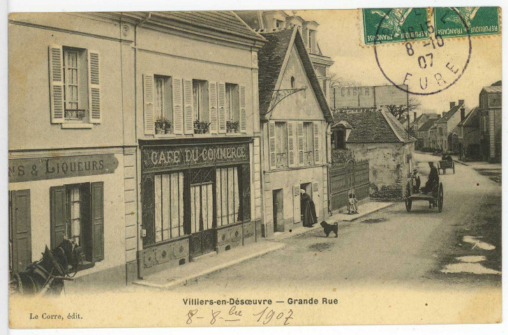 Villiers-en-Désoeuvre. Grande Rue.