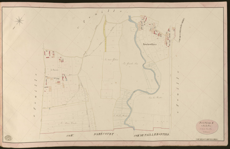 Bouchevilliers. Section A _ de Bouchevilliers _ 3e de 4 Feuilles