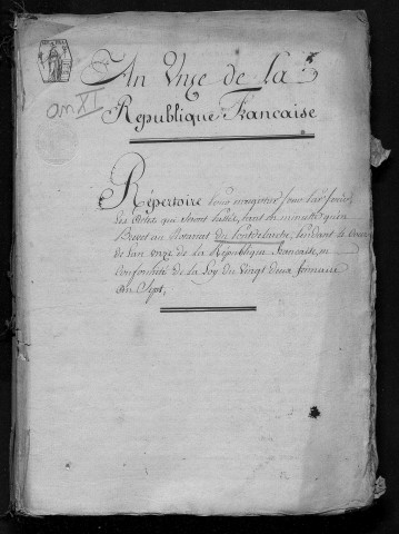 CARBONNIER Jean Charles Nicolas, An XI-1819
