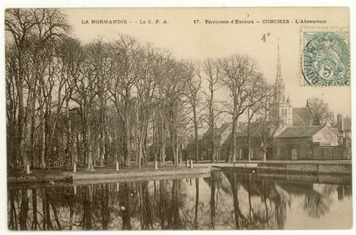 Conches-en-Ouche. L'Abreuvoir.