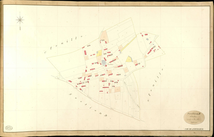 Quittebeuf. Section E _ d'Ecambose _ 2e de 3 Feuilles