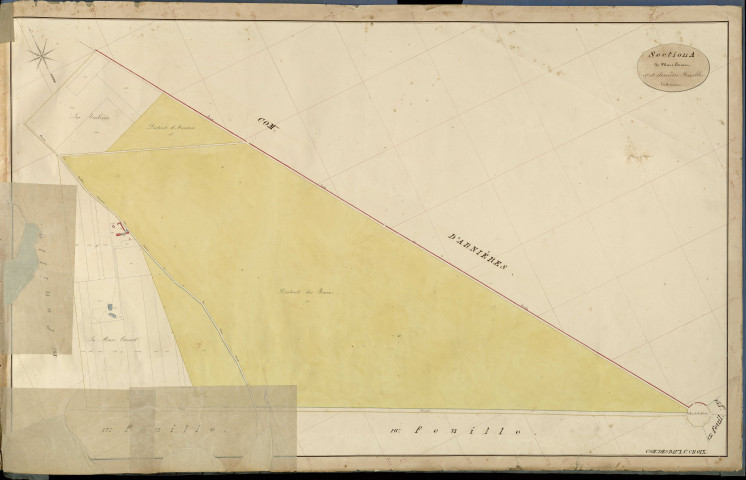 Baux-Sainte-Croix (Les). Section A _ de Mare Cormet _ 19e et dernière Feuille
